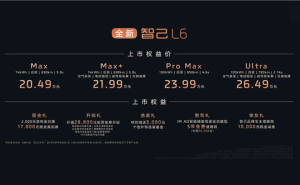 智己L6震撼上市：20万级中大型轿车，2.74秒破百，小米SU7迎来强劲对手！