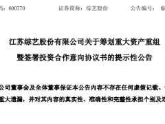 A股重大资产重组！综艺股份收购吉莱微，强化信息科技领域布局