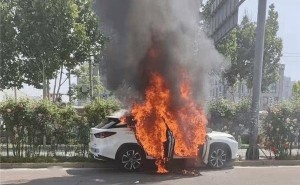 小马智行无人驾驶测试车发生事故，撞绿化带起火现场曝光