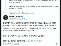 Steam账户信息疑遭泄露，8900万用户游戏库安全岌岌可危？