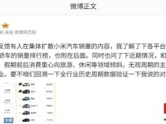 小米汽车销量遭热议，王化：忽视市场周期解读显不专业