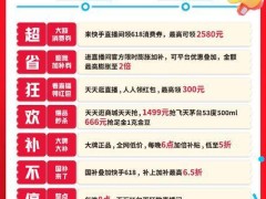 快手618国补再升级，家电数码最高享6.5折，你准备好了吗？