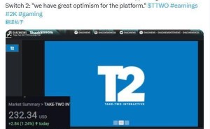 Take-Two CEO力挺Switch2：任天堂助力第三方，游戏阵容引期待