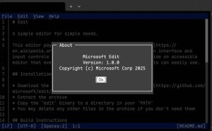 微软新动作：开源Edit命令行编辑器，小巧实用Rust打造！