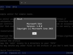 微軟新動作：開源Edit命令行編輯器，小巧實用Rust打造！