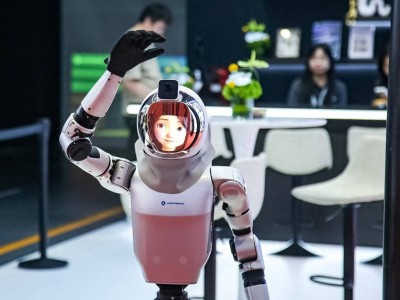 光峰科技人形机器人“数字面孔”亮相2025全球AI终端展