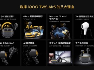 iQOO TWS Air3耳机上市：超长续航45小时，游戏低延迟仅99元！