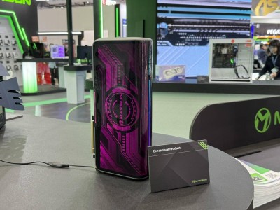 铭瑄COMPUTEX 2025展出：高端水冷显卡概念品亮相，造型圆润炫彩夺目