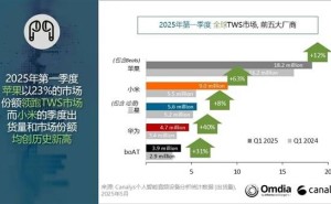 全球TWS耳机市场大洗牌！小米跃居第二，出货量首破900万
