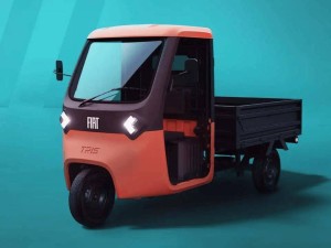 菲亚特跨界推出纯电三轮车Tris，载重540kg，续航90km助力城市配送