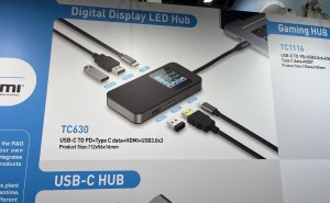 Wedellink TC630扩展坞亮相台北电脑展：自带点阵屏，双C口设计抢眼