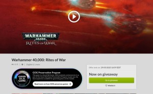 GOG福利！经典策略战棋《战锤40K：战争仪式》限时免费领
