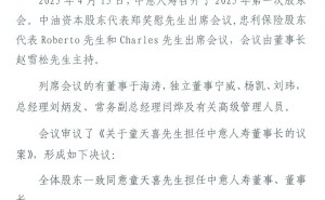 中意人寿高层调整，赵雪松离任童天喜接任董事长职务
