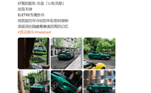 莲花ELETRE专属“加洛韦绿”上线，撞色风波再起？