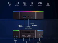SZBox N6迷你电脑亮相：六边形设计配RGB，搭载英特尔N150处理器