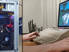 老打字机变身迷你电脑！H110M主板+六代i5，复古新潮满足日常