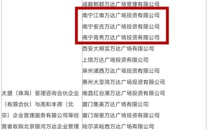 万达再易主！48家广场含南宁三座，王健林商业版图再调整？