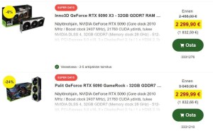 RTX 5090欧洲降价，高端显卡市场价格波动，恢复MSRP指日可待？