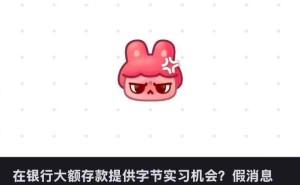 字节跳动官方否认：大额存款换实习机会系谣言