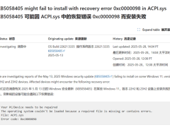 Windows 11 KB5058411更新遇阻，用户报错微软沉默以对