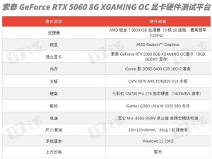 索泰RTX 5060显卡评测：性能飞跃，1080P游戏新选择