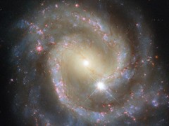 哈勃望远镜捕捉：狮子座NGC 3507棒旋星系，4600万光年外的宇宙奇观