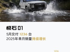 极石汽车5月交付再破千台，销量稳步回升态势明显