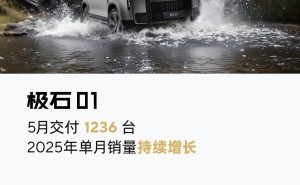 极石汽车5月交付再破千台，销量稳步回升态势明显