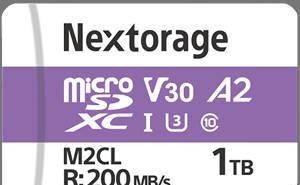 Nextorage发布NX-M2CL高速存储卡，microSD外形，读速高达200MB/s