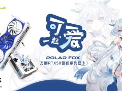 万丽雪狐RTX5080 OC显卡新推浅蓝版，二次元风格再升级，售8999元