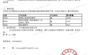 中国移动高端网络设备扩容采购：华为中兴共享15.6亿大单