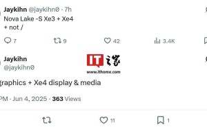 英特尔Nova Lake-S处理器将融合Xe3 GPU与Xe4显示媒体引擎