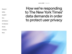 OpenAI坚决上诉，《纽约时报》数据保存要求引隐私争议