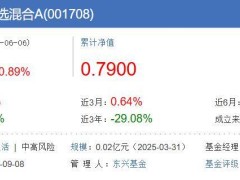 东兴改革精选混合基金换帅，业绩落后基准超四成引关注