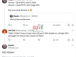 AMD en 6霄龙Venice变体将采用双芯IOD设计？