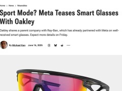 Meta×Oakley智能眼镜周五发布，扎克伯格力挺，运动科技新风口？