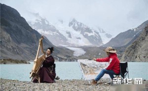 雪域高原奏响千年箜篌，绘画大师现场写生共谱艺术新篇章