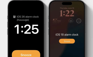 iOS 26闹钟界面大改，前苹果工程师担忧：并排大按钮或增加误触风险