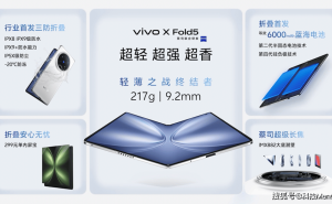vivo X Fold5折叠屏新机发布：比iPhone还轻，无缝融入苹果生态