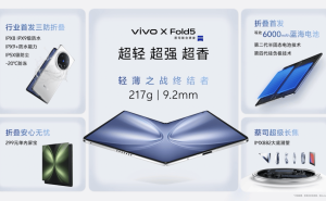 vivo X Fold5刷新轻薄极限，全球首款三防折叠屏手机震撼发布