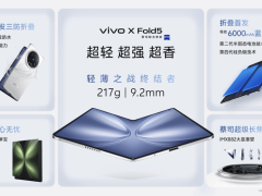 vivo X Fold5刷新轻薄极限，全球首款三防折叠屏手机震撼发布