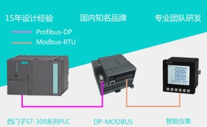 S7-300PLC读取485仪表数据：DP转Modbus模块解决方案