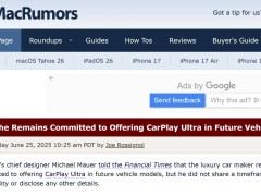 保时捷未来车型将接入苹果CarPlay Ultra，具体时间待定