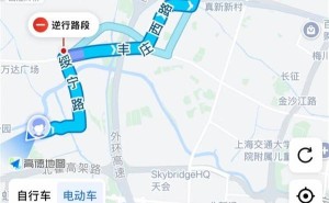 地图软件骑行导航现逆行选项，平台回应：仅展示不建议使用