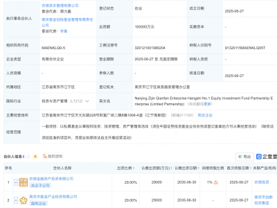 南京紫金千帆企航拾壹号股权投资基金成立