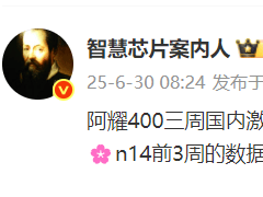 榮耀400系列三周國內激活破70萬，市場表現超越OPPO與vivo同檔機型