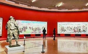 边疆风情画卷：新疆西藏美术作品展，展现民族情深与时代新貌