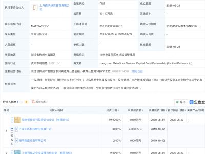 天玑科技等在杭州投资新设创投基金