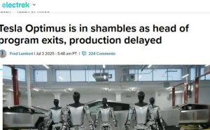 特斯拉人形机器人Optimus遇挫：高管离职致量产延期，技术挑战待解