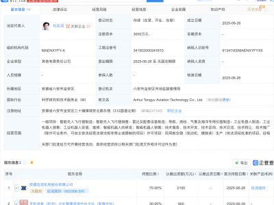 应流股份等新设航空科技公司